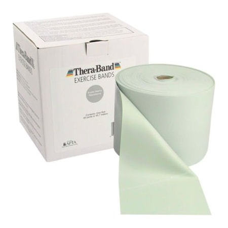 Fabrication Enterprises Thera-Band Latex Exercise Band, Silver, 50 Yard Roll/Box 10-1018